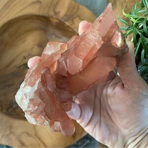 ✨ CLEARANCE ✨ Incredible tangerine quartz cluster. Crystal cluster display.